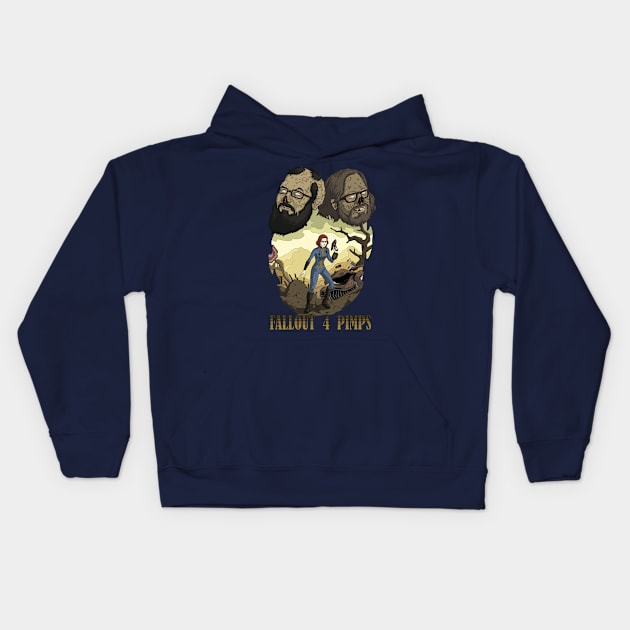 fallout 4 pimps Kids Hoodie by Game Society Pimps